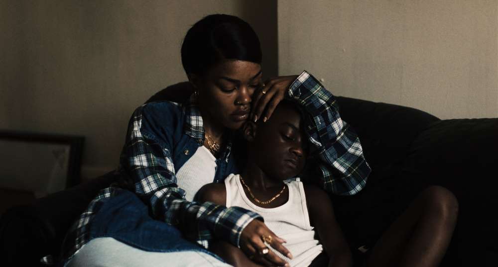(L to R) Teyana Taylor stars as "Inez de la Paz" and Aaron Kingsley Adetola stars as six year old "Terry" in writer/director A.V. Rockwell's A THOUSAND AND ONE, released by Focus Features. Credit: ...